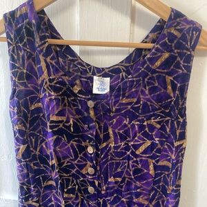 Mexicali Blues Purple Sleeveless Maxi Dress